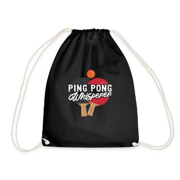 Ping Pong Whisperer Paddle Balls Master Funny - Turnbeutel - Schwarz - Vorne