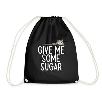 Short-headed glider Sugar Glider - Drawstring Bag - black - Front