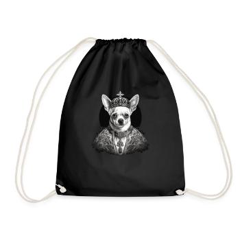 Chihuahua - Chien Pape Église Prêtre Catholique - Sac de sport léger - noir - Devant