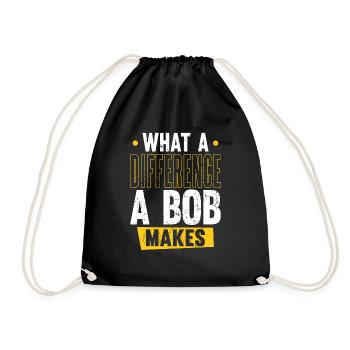 Robert Name Bob Quelle différence un Bob fait - Sac de sport léger - noir - Devant