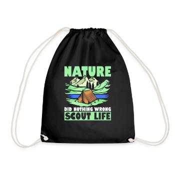 Boy Scouts Nature - Drawstring Bag - black - Front