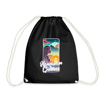 surf - deesse hawaiienne - Sac de sport léger - noir - Devant