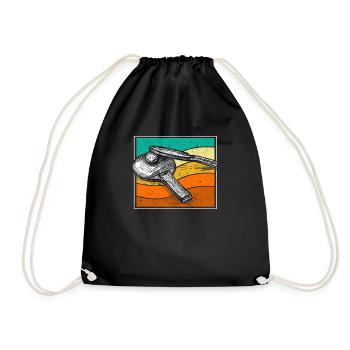 Drôle Amateurs de tennis de table Rétro Vintage Ping - Sac de sport léger - noir - Devant