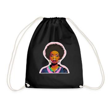 Black Lady - Turnbeutel - Schwarz - Vorne