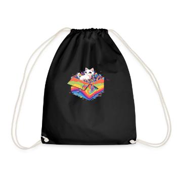 Cool Transgenre Kitty Lover Communauté Lesbienne Gay - Sac de sport léger - noir - Devant