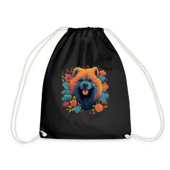 Chow Chow Chien Cadeau - Sac de sport léger - noir - Devant