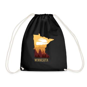 Minnesota - Turnbeutel - Schwarz - Vorne
