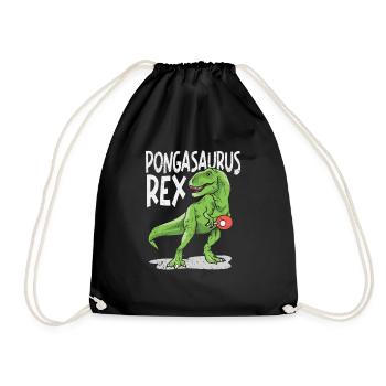 Pongasaurus Rex Ping Pong Master Table Drôle - Sac de sport léger - noir - Devant