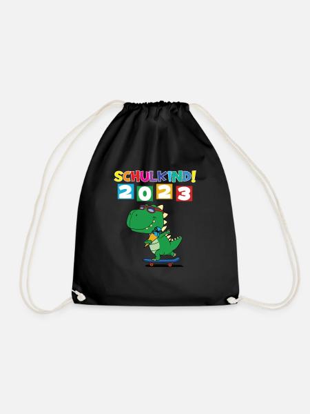 Schulkind 2023 Einschulung 2023 Schulanfang - Turnbeutel - Schwarz