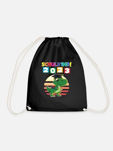 Schulkind 2023 Einschulung 2023 Schulanfang - Turnbeutel - Schwarz