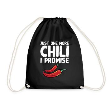 Nourriture épicée Poivrons rouges drôle juste un chili de plus I - Sac de sport léger - noir - Devant