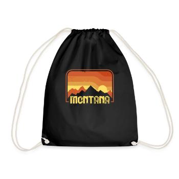 Montana - Drawstring Bag - black - Front