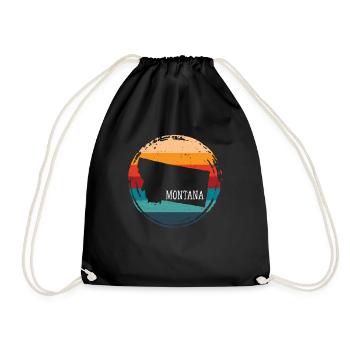 Montana - Drawstring Bag - black - Front