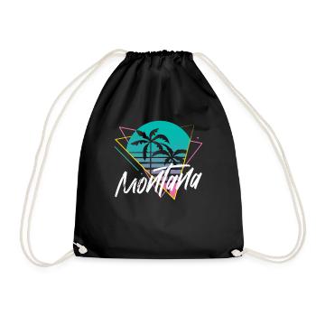 Montana - Drawstring Bag - black - Front