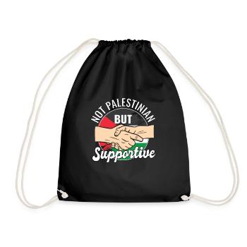 Pas palestinien mais voyageur du pays qui le soutient - Sac de sport léger - noir - Devant