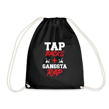 Indoor Cycling Bike Workout - Drawstring Bag - black - Front
