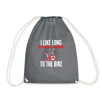 Indoor Cycling Bike Workout - Drawstring Bag - grey - Front