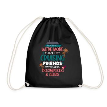 Plus que des amis de croisière d’été - Sac de sport léger - noir - Devant