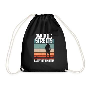 Dad In The Streets Funny Dad Jokes Father's Day - Turnbeutel - Schwarz - Vorne