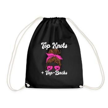 Indoor cycling bike workout - Drawstring Bag - black - Front