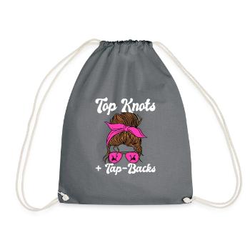 Indoor cycling bike workout - Drawstring Bag - grey - Front