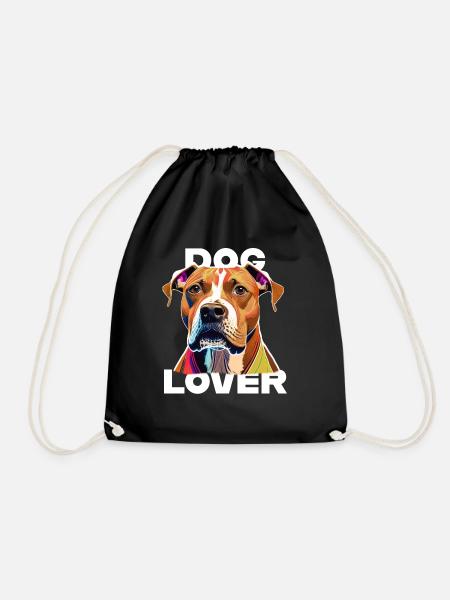 Dog Lover American Stafford - Turnbeutel - Schwarz