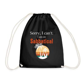 Idée de cadeau sabbatique, temps d’arrêt de travail - Sac de sport léger - noir - Devant