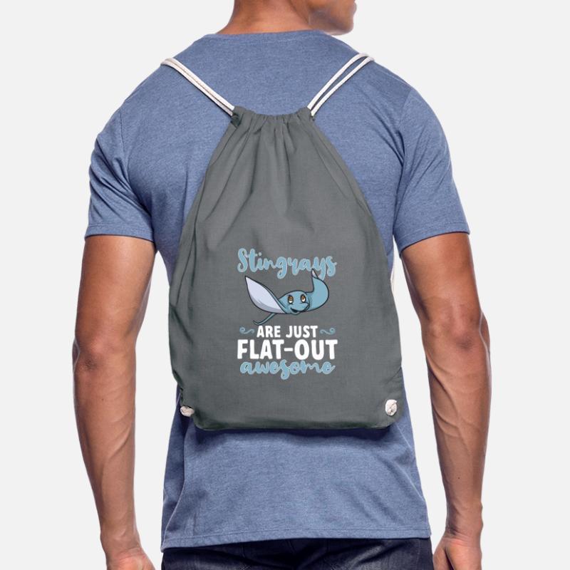 Stingrays, manta rays, ocean rays, rays Drawstring Bag