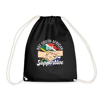 Pas sud-africain mais soutenant le voyageur du Sud - Sac de sport léger - noir - Devant