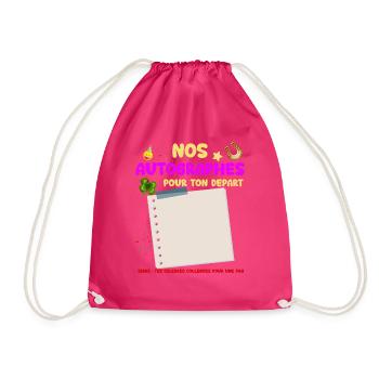 Femme Collègue Autographe cadeau drole - Sac de sport léger - fuchsia - Devant