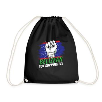 Pas bélizien mais favorable au Belize Flag Country - Sac de sport léger - noir - Devant