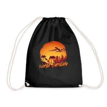 North Carolina - Turnbeutel - Schwarz - Vorne