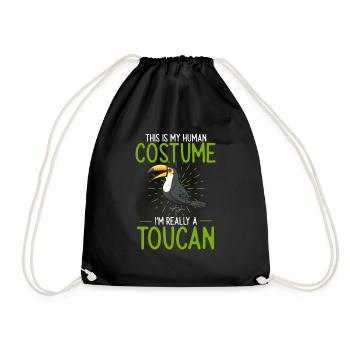 Toucan Bird Rainforest - Drawstring Bag - black - Front