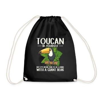 Toucan Bird Rainforest - Drawstring Bag - black - Front
