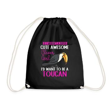 Forêt tropicale des oiseaux toucans - Sac de sport léger - noir - Devant
