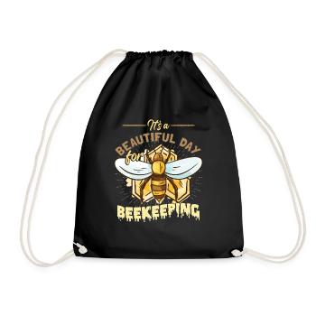 Apiculture Nid d’abeilles Ruche d’abeilles - Sac de sport léger - noir - Devant