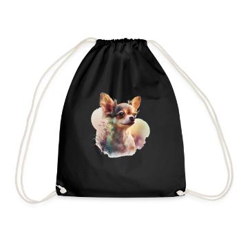 Chihuahua | Welpe Mama Lustiger Hund Niedlich - Turnbeutel - Schwarz - Vorne
