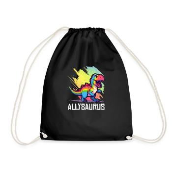 Dinosaure LGBT Transgenre Communauté lesbienne gay - Sac de sport léger - noir - Devant