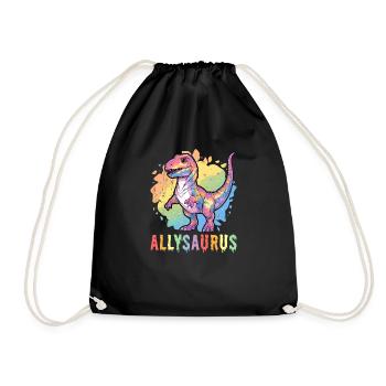Allysaurus Lover LGBT Transgender Community Lover - Turnbeutel - Schwarz - Vorne