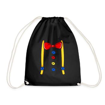 Clown Costume Halloween Lover Funny Fright - Drawstring Bag - black - Front