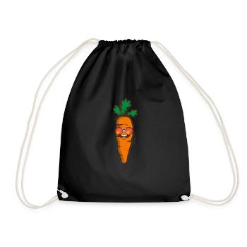 Carotte Halloween Amateur de légumes Carottes Drôle - Sac de sport léger - noir - Devant