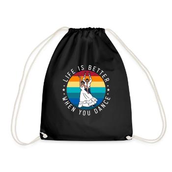 La vie est meilleure quand vous êtes professeur de danse - Sac de sport léger - noir - Devant