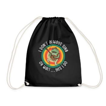 Ne chantez pas toujours drôle Professeur de chant - Sac de sport léger - noir - Devant