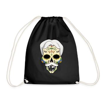 Abuelo Grandpa Grands-parents Day Día De Los Muertos - Sac de sport léger - noir - Devant