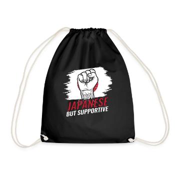 Pas japonais mais favorable au Japon - Sac de sport léger - noir - Devant