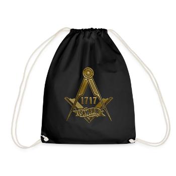 Masonic Freemasonry Fraternal - Turnbeutel - Schwarz - Vorne