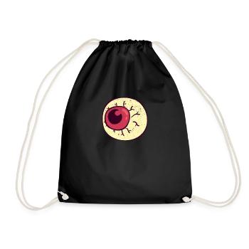 Spooky Scary Eyeball Funny Halloween Party Night - Sac de sport léger - noir - Devant