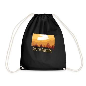 South Dakota - Turnbeutel - Schwarz - Vorne