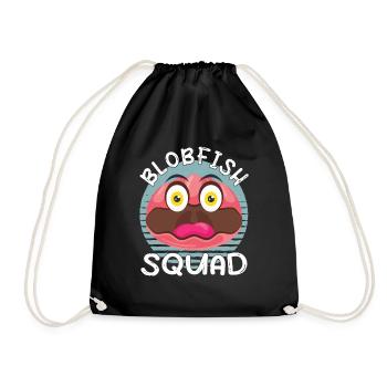 Costume de Blobfish - Visage de poisson Blob laid - - Sac de sport léger - noir - Devant