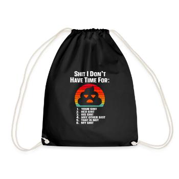 Black humor - Drawstring Bag - black - Front